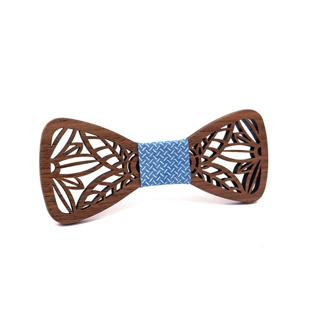 Noeud Papillon Bois Homme - Corn M146-BLUE