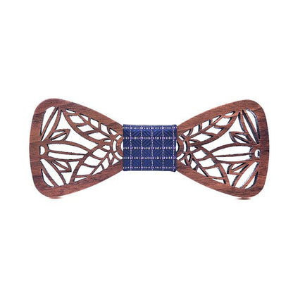 Noeud Papillon Bois Homme - Corn M146-Dark Navy