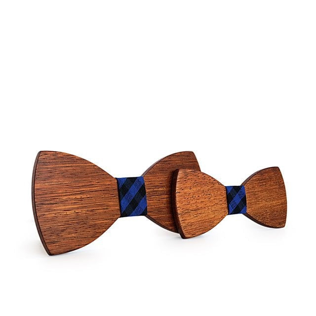 Noeud Papillon Bois Père Fils - Ambre M71