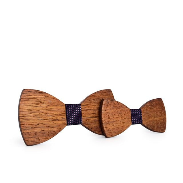 Noeud Papillon Bois Père Fils - Ambre M72