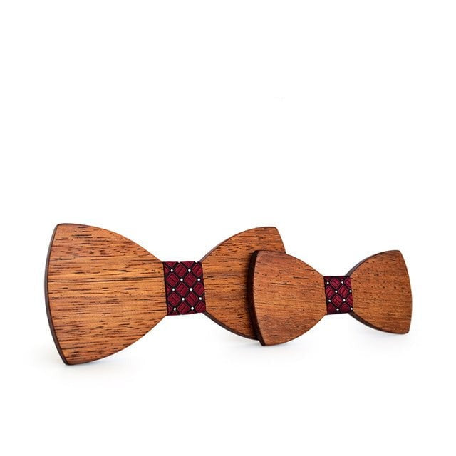 Noeud Papillon Bois Père Fils - Ambre M73