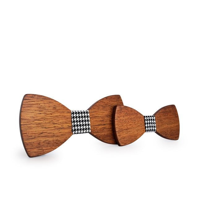 Noeud Papillon Bois Père Fils - Ambre M76