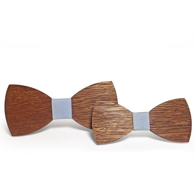 Noeud Papillon Bois Père Fils - Style F24 Combo