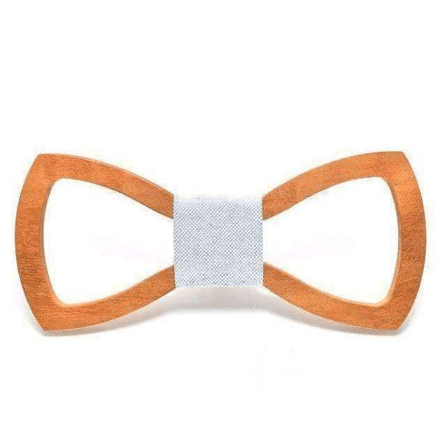 Blanc Noeud Papillon Bois - Pillar