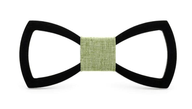 Noir/Vert Noeud Papillon Bois - Pillar