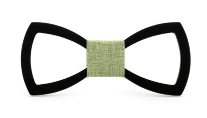 Noir/Vert Noeud Papillon Bois - Pillar