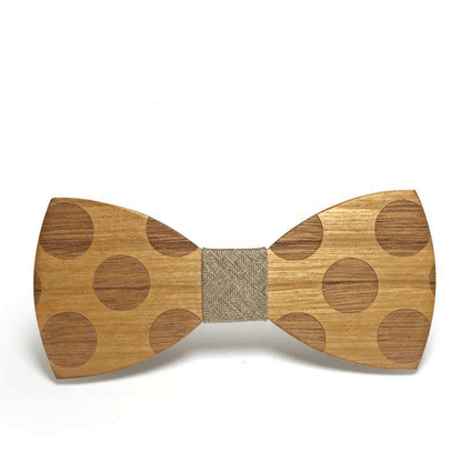 Liens Et Mouchoirs Brun Noeud Papillon Bois - Wolong