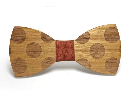 Liens Et Mouchoirs Cuivre Noeud Papillon Bois - Wolong
