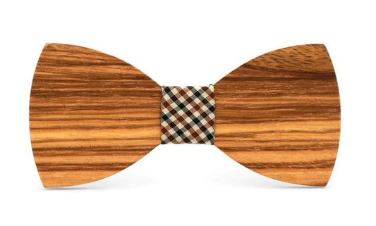 Noeud Papillon en Bois - Lava Carreau