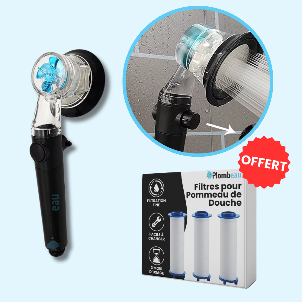Pommeau de Douche Anticalcaire Haute Pression