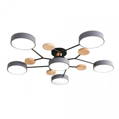 Lampe de plafond LED Nordic Branched Disc - Élégance et chaleur dans votre intérieur