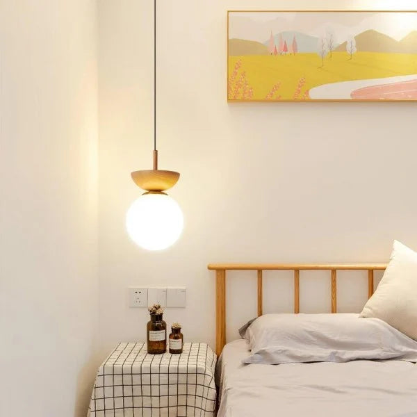 Suspension Nordic en Bois Mi-Dur – Lampe Moderne et Élégante