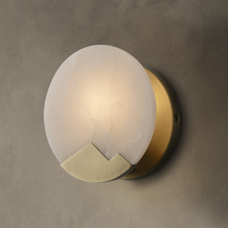 Applique Murale LED Nordic Minimalist - Lampe en Marmor et Laiton avec Dimmer