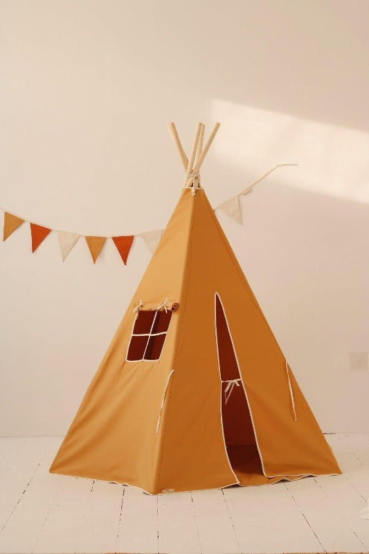 Ensemble Tipi Enfant avec Tapis « Ocre »