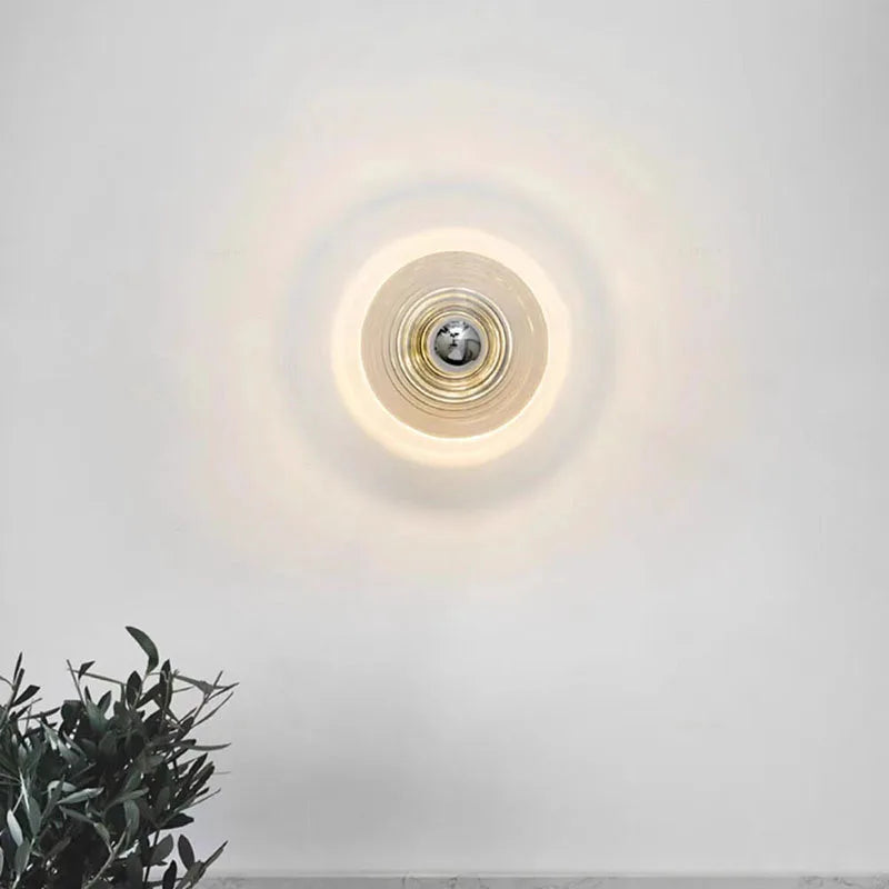 Applique Murale Vintage LED en Verre – Charme Nostalgique avec Design Moderne
