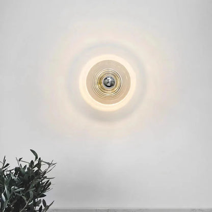 Applique Murale Vintage LED en Verre – Charme Nostalgique avec Design Moderne