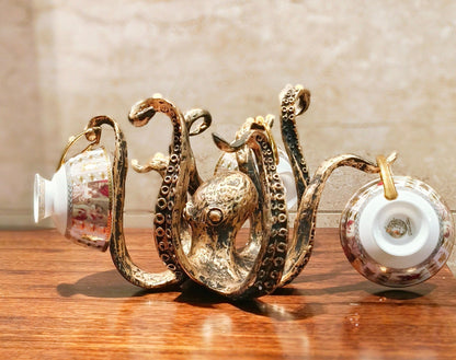 KrakenRust - Porte-Mug Inspiré de la Pieuvre en Fonte