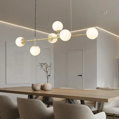 Suspension Orb - Lampe Moderne avec Boules en Verre, Design Élégant en Or ou Noir