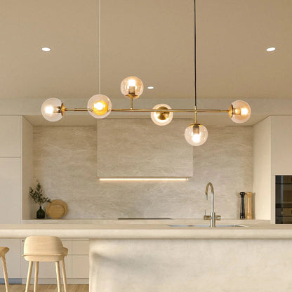 Suspension Orb - Lampe Moderne avec Boules en Verre, Design Élégant en Or ou Noir