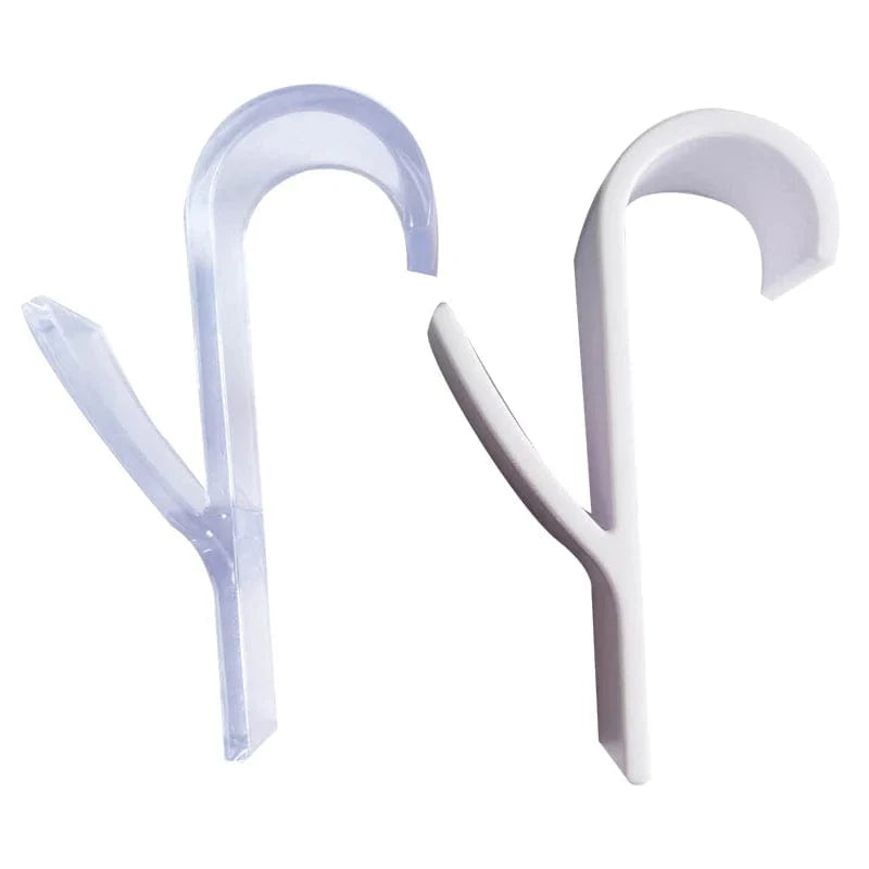Organisateur de rangement pour radiateur de salle de bain blanc transparent - Coat Hook Eco-Friendly