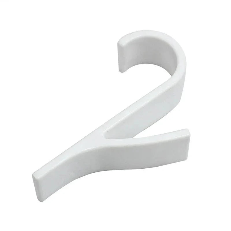 Organisateur de rangement pour radiateur de salle de bain blanc transparent - Coat Hook Eco-Friendly