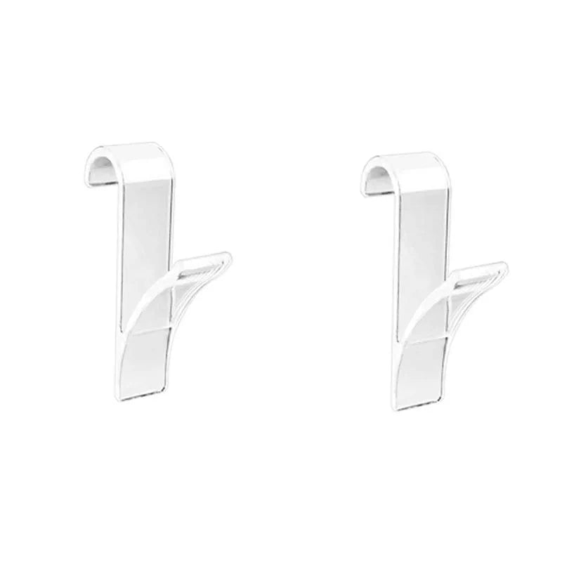 Organisateur de rangement pour radiateur de salle de bain blanc transparent - Coat Hook Eco-Friendly Transparent 2 pcs