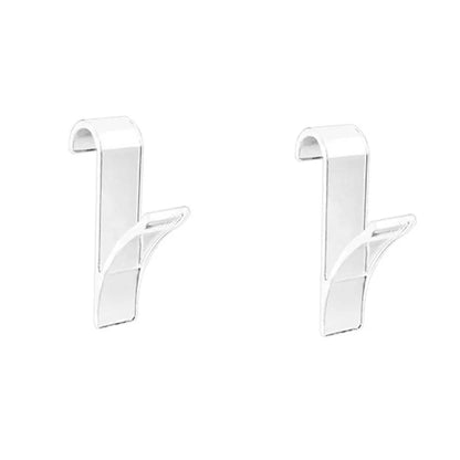 Organisateur de rangement pour radiateur de salle de bain blanc transparent - Coat Hook Eco-Friendly Transparent 2 pcs