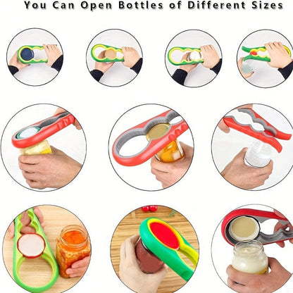 Ouvre-bocal 4 en 1 pour personnes âgées et arthritiques | Accessoire cuisine pratique - MC07011