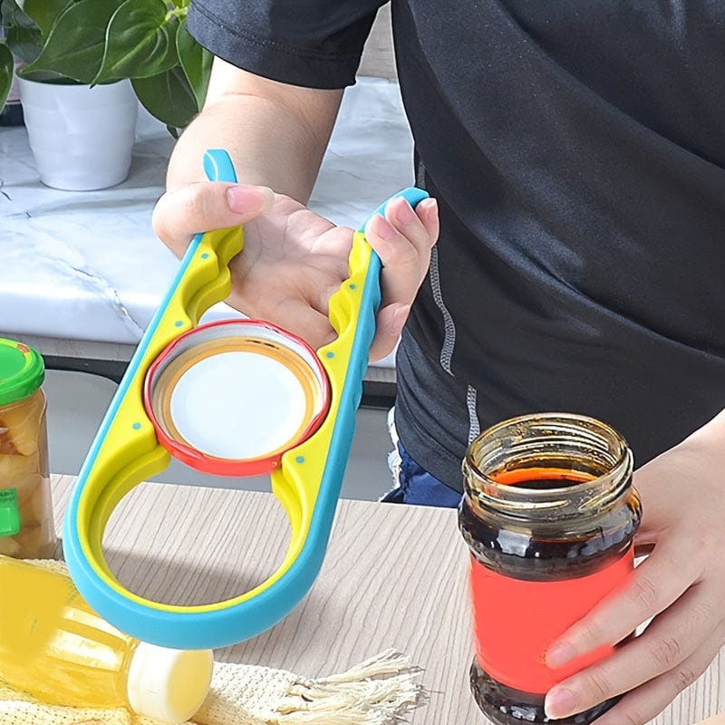 Ouvre-bocal 4 en 1 pour personnes âgées et arthritiques | Accessoire cuisine pratique - MC07011