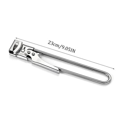 Ouvre-bouteille en acier inoxydable réglable antidérapant - Accessoire cuisine multifonction jarres et bouteilles 23cm