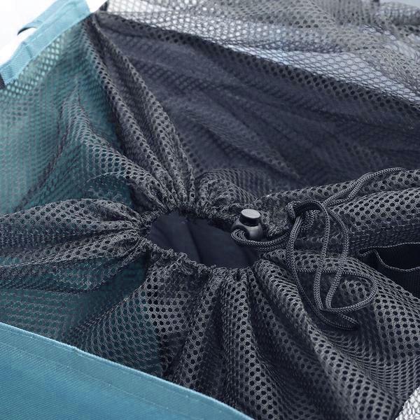 Panier à Linge 2 Compartiments Bleu