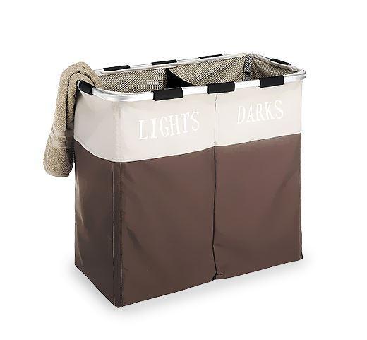 Panier à Linge 2 Compartiments Macchiato