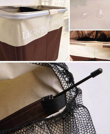 Panier à Linge 2 Compartiments Macchiato