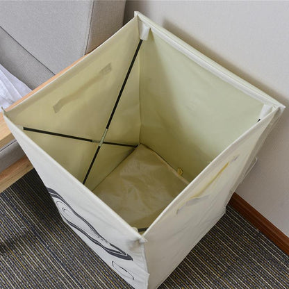 Panier à Linge Avec Couvercle Beige Machine