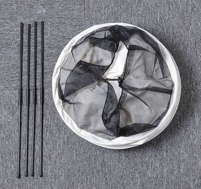 Panier à Linge avec Roulettes Beige