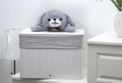 Panier à Linge Bambou Bébé Blanc
