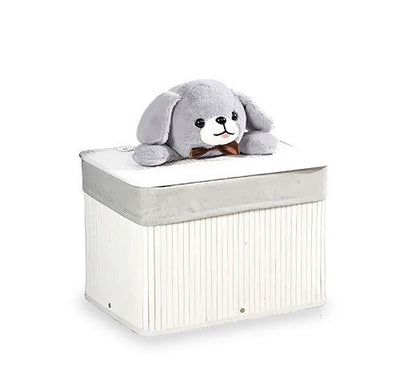 Panier en Bambou Bébé Blanc