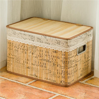 Panier à Linge Bambou Déco Nosco