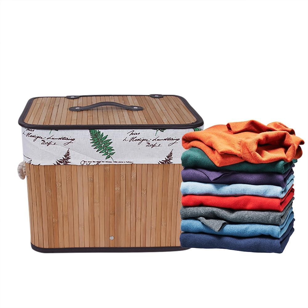 Panier à Linge Bambou Rectangulaire