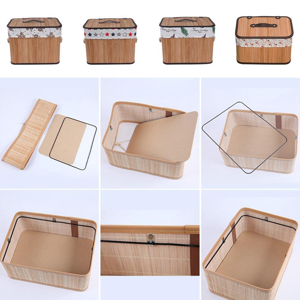 Panier à Linge Bambou Rectangulaire