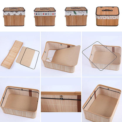 Panier à Linge Bambou Rectangulaire