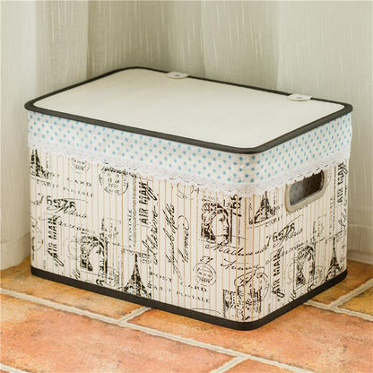 Panier à Linge Bambou Rectangulaire Style Paris