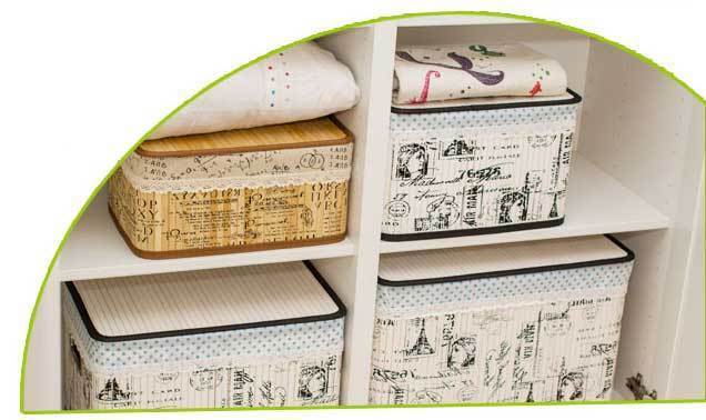 Panier à Linge Bambou Rectangulaire Style Paris