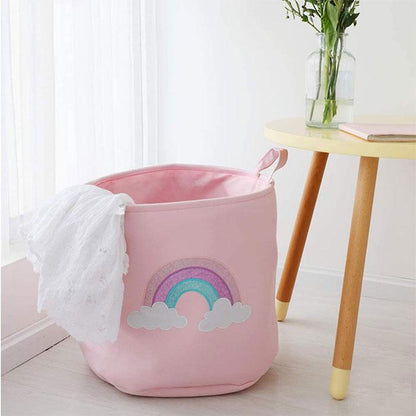 Panier à Linge Bébé Arc en Ciel