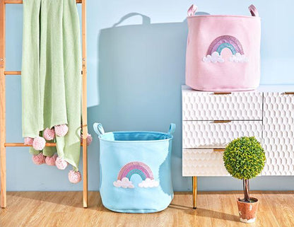 Panier à Linge Bébé Arc en Ciel