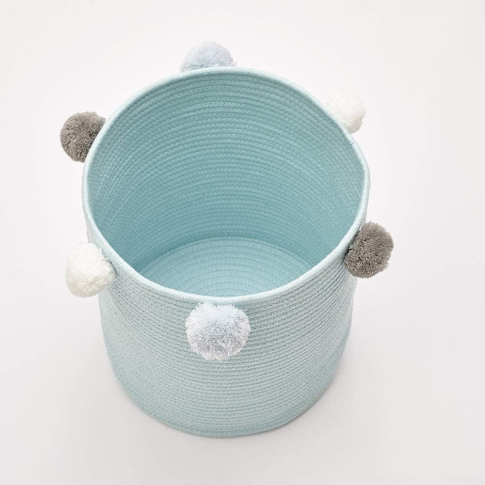 Panier à Linge Bébé Bleu Pastel