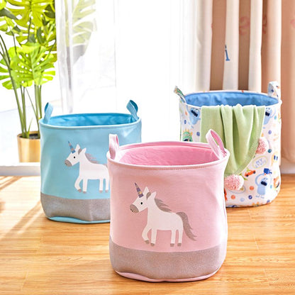 Panier à Linge bébé Chambre Fille Rose