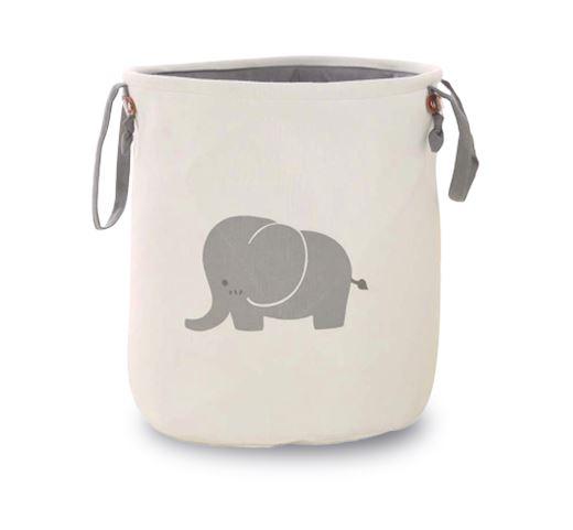 Panier à Linge Bébé Éléphant Gris