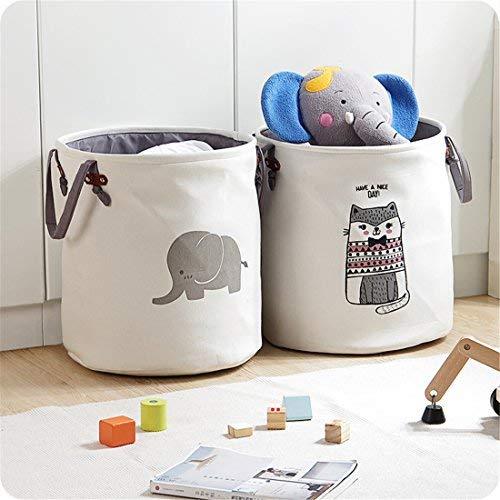 Panier à Linge Bébé Éléphant Gris