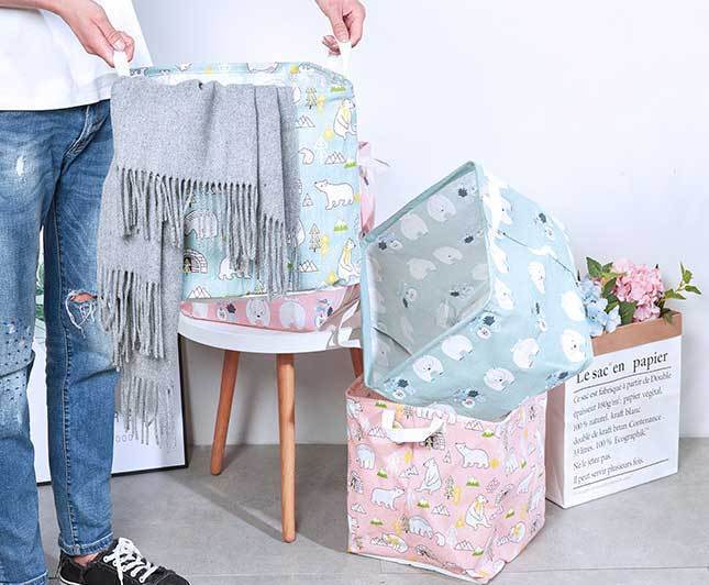 Panier à Linge Bébé Ours Polaire